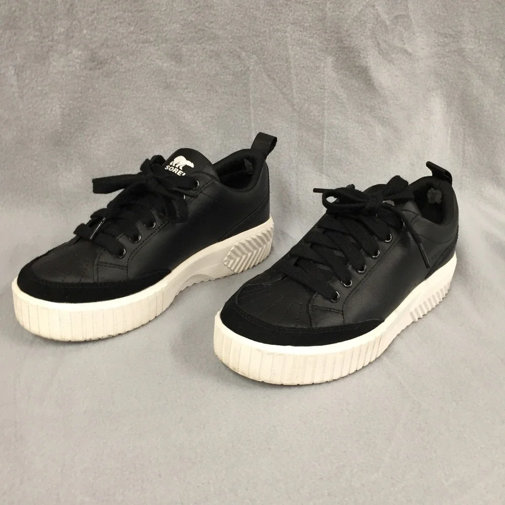 Sorel Out N About III Low Waterproof‎ Sneakers Black Sea Salt NL5139-010 USA 8